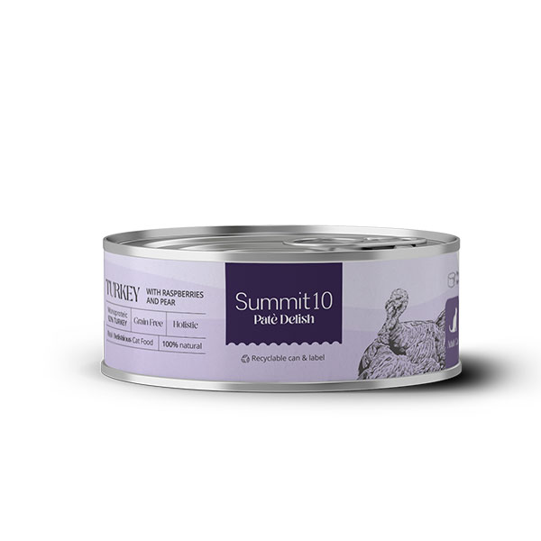 Summit 10 Paté di Tacchino con Lamponi e Pera per Gatti Adulti