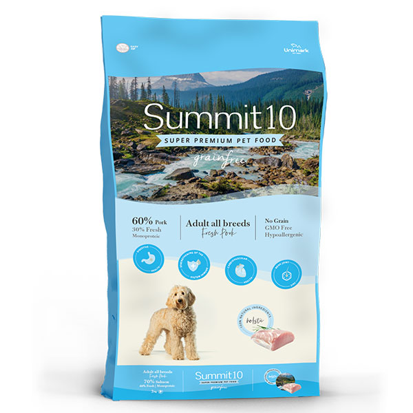 SUMMIT10 Crocchette monoproteiche con Maiale Iberico per cani adulti – Sensibile e ipoallergenico 
