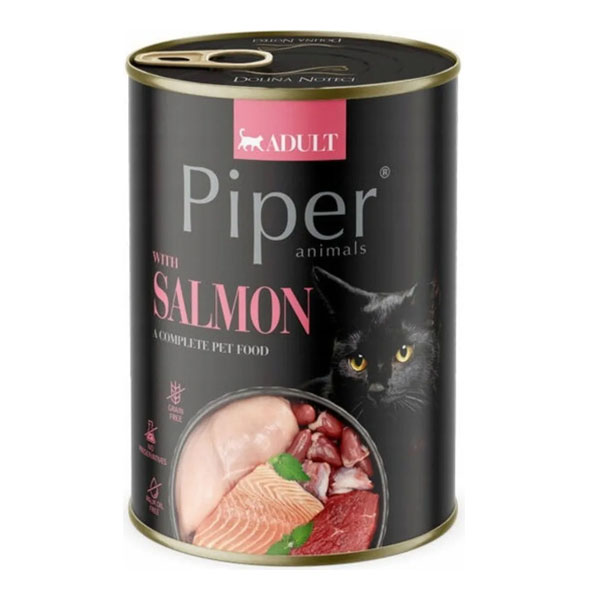 Nourriture humide pour chats Piper au Saumon