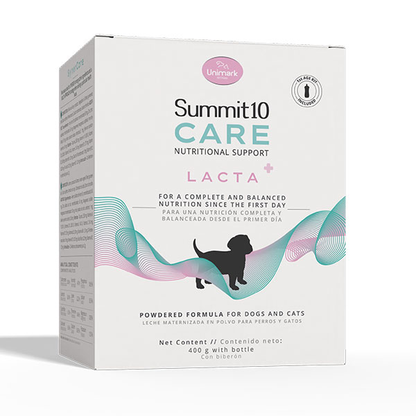 CARE LACTA+ Lait en Poudre pour Chiens et Chats – Formule Soluble pour Chiots et Chatons dès la Naissance jusqu’au Sevrage