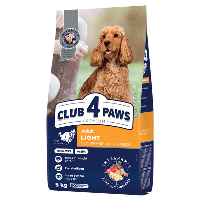 CLUB 4 PAWS Adulto LIGHT - RAZZE M&L - TACCHINO 
