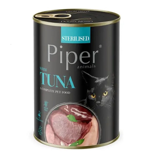 Nourriture humide pour chats Piper au thon