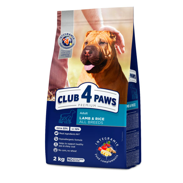 CLUB 4 PAWS Adulto AGNELLO E RISO