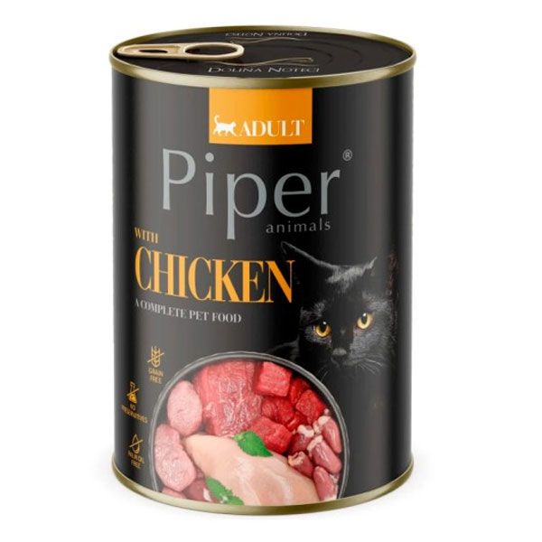 Nourriture humide pour chats Piper au Poulet