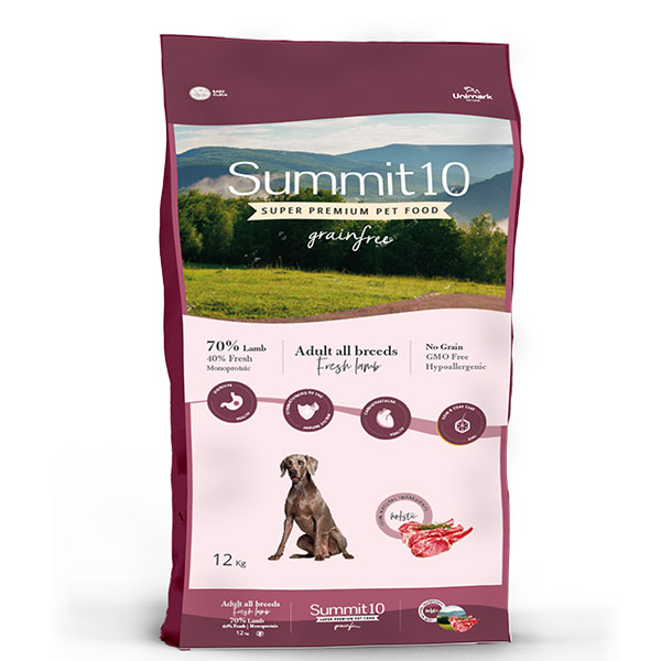 Summit 10 - Crocchette Monoproteiche con Agnello per Cani Adulti – Sensitive & Ipoallergeniche