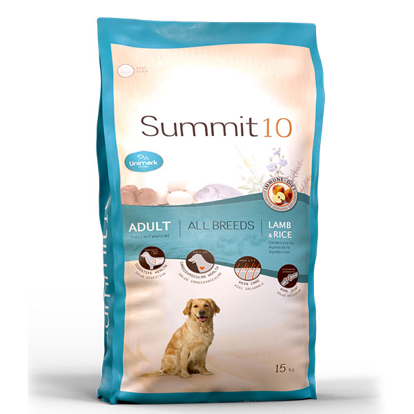 Summit10 Medium & Maxi Adult con agnello e riso – Crocchette per cani adulti