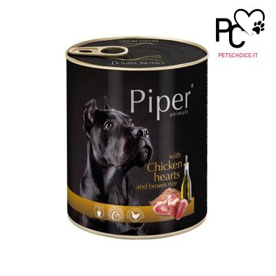 Wet dog food Piper Animals with chicken hearts and brown rice