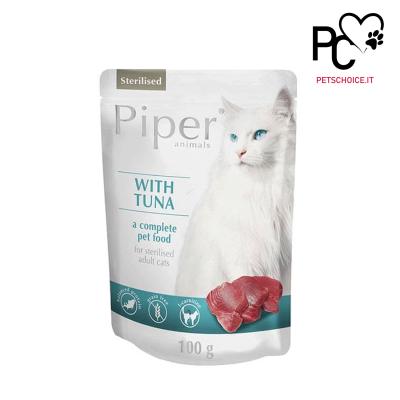 Piper cibo umido gatto sterilizzato con Tonno