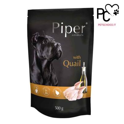 Piper cibo umido cane Quaglia