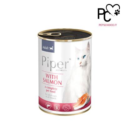 Piper cibo umido gatto con Salmone