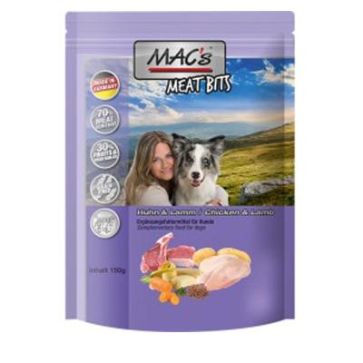 Mac's Meat Bits Grain Free Dog Snack CHICKEN & LAMB 120 g