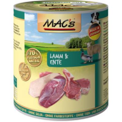 MAC'S MOIST DOG GRAIN FREE LAMB & DUCK 800g